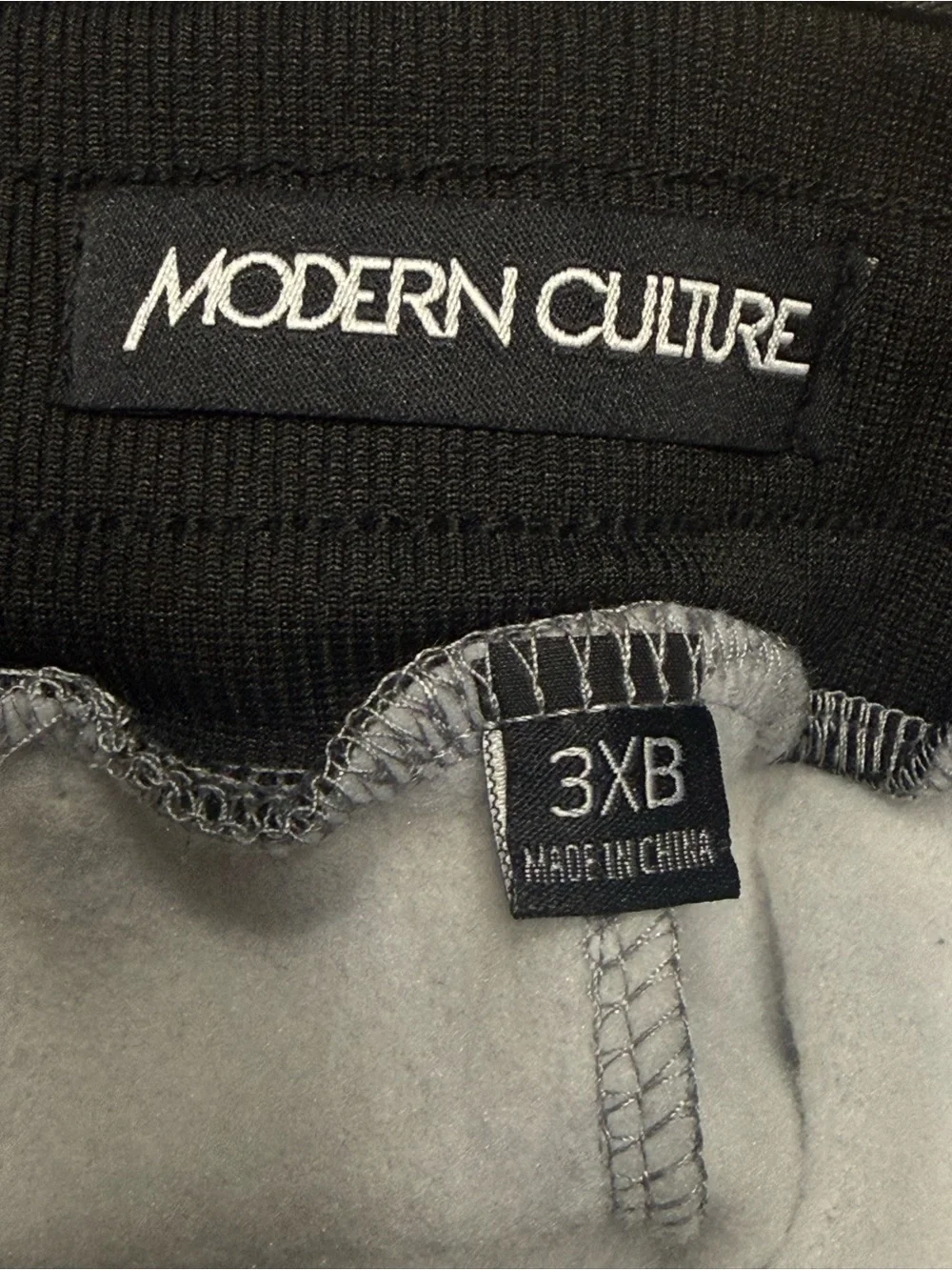 Modern Culture Men’s Light Grey Sweatpants 3XB NWT Black Side Stripe Jog